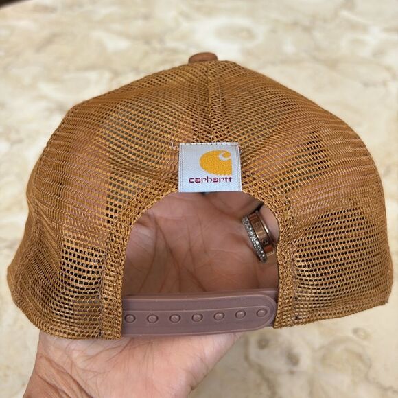 Carhartt Unisex Twill Mesh Logo Trucker Baseball Cap - Picture 4 of 6